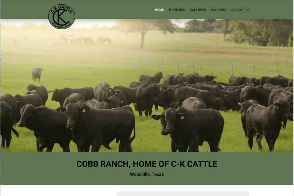 Cobb Ranch, Home of C-K Cattle by Cable Busters